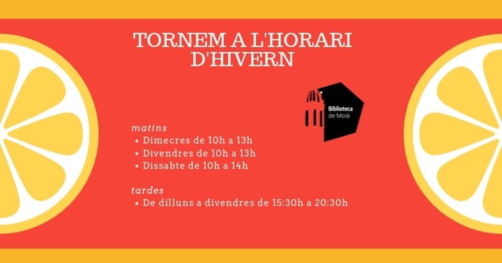 Tornem a l’horari d’hivern