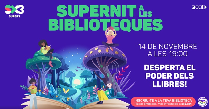 Supernit a la biblioteca